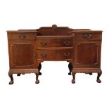 MAHOGANY CHIPPENDALE STYLE SIDEBOARD