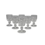 SET OF SIX WATERFORD CRYSTAL SHERRIES