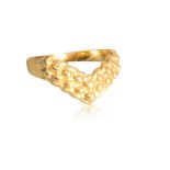 9 CT GOLD WISHBONE RING