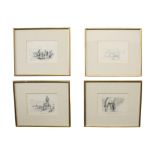 SET FOUR FRAMED PRINTS