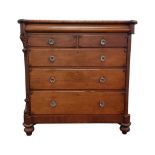 VICTORIAN MAHOGANY CHEST OF DRAWERS