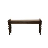 VICTORIAN LOW HALL BENCH