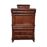 VICTORIAN WALNUT SECRETAIRE CHEST