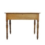 VICTORIAN BLONDE MAHOGANY BOOKKEEPERS TABLE
