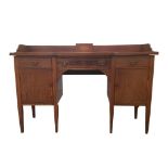 EDWARDIAN SHERATON STYLE MAHOGANY INLAID SIDEBOARD