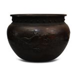 CHINESE LATE QING DYNASTY BRONZE BOWL