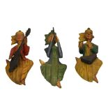 COLLECTION OF WOODEN FIGURES