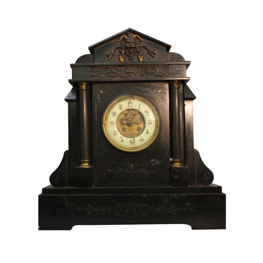 VICTORIAN MARBLE MANTLE CLOCK