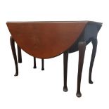 EARLY VICTORIAN MAHOGANY DROP LEAF TABLE