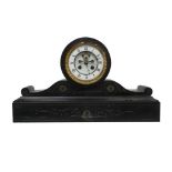 LATE VICTORIAN MARBLE MANTLE CLOCK