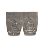 SET OF SIX WATERFORD CRYSTAL TUMBLERS