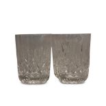 SET OF SIX WATERFORD CRYSTAL TUMBLERS