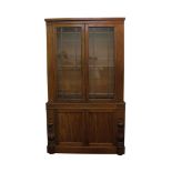 VICTORIAN STYLE MAHOGANY BOOKCASE