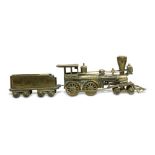 BRASS TRAIN AND CARRIAGE