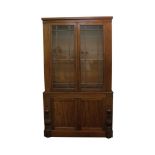 VICTORIAN STYLE MAHOGANY BOOKCASE