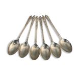 SET OF SIX SHEFFIELD SILVER APOSTLE SPOONS