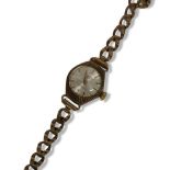 LADIES GILT METAL WRIST WATCH