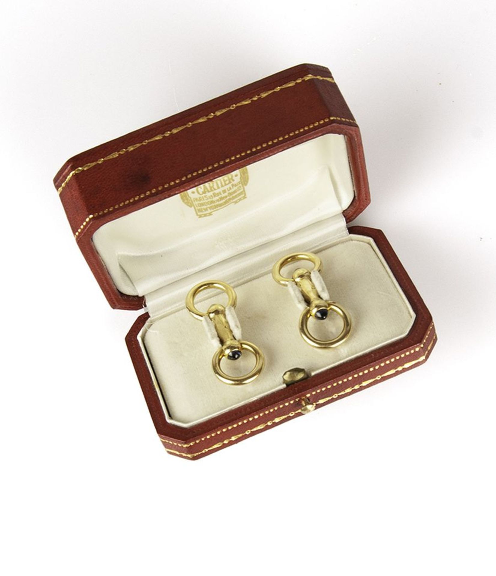 Pair of cufflinks - Signed Cartier Signed and marked “Made in France” Round [...]