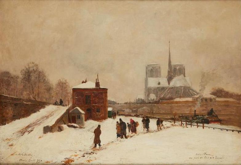 ALBERT-MARIE LEBOURG (1849-1928) - Notre Dame. Vue prise du Pont de la [...] - Image 2 of 5