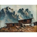 GEORG ARNOLD-GRABONÉ(1896-1982) - Alpine Mountain View Signed ‘Arnold [...]