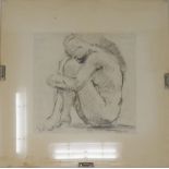 Alain Wuarchex (XX) - Study of a Seated Woman Provenance: Private Collection, Monaco [...]