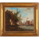Jean d’Alheim (1832 – 1894 ) - Venice, sunny canal view Signed ‘d’Alheim’ [...]