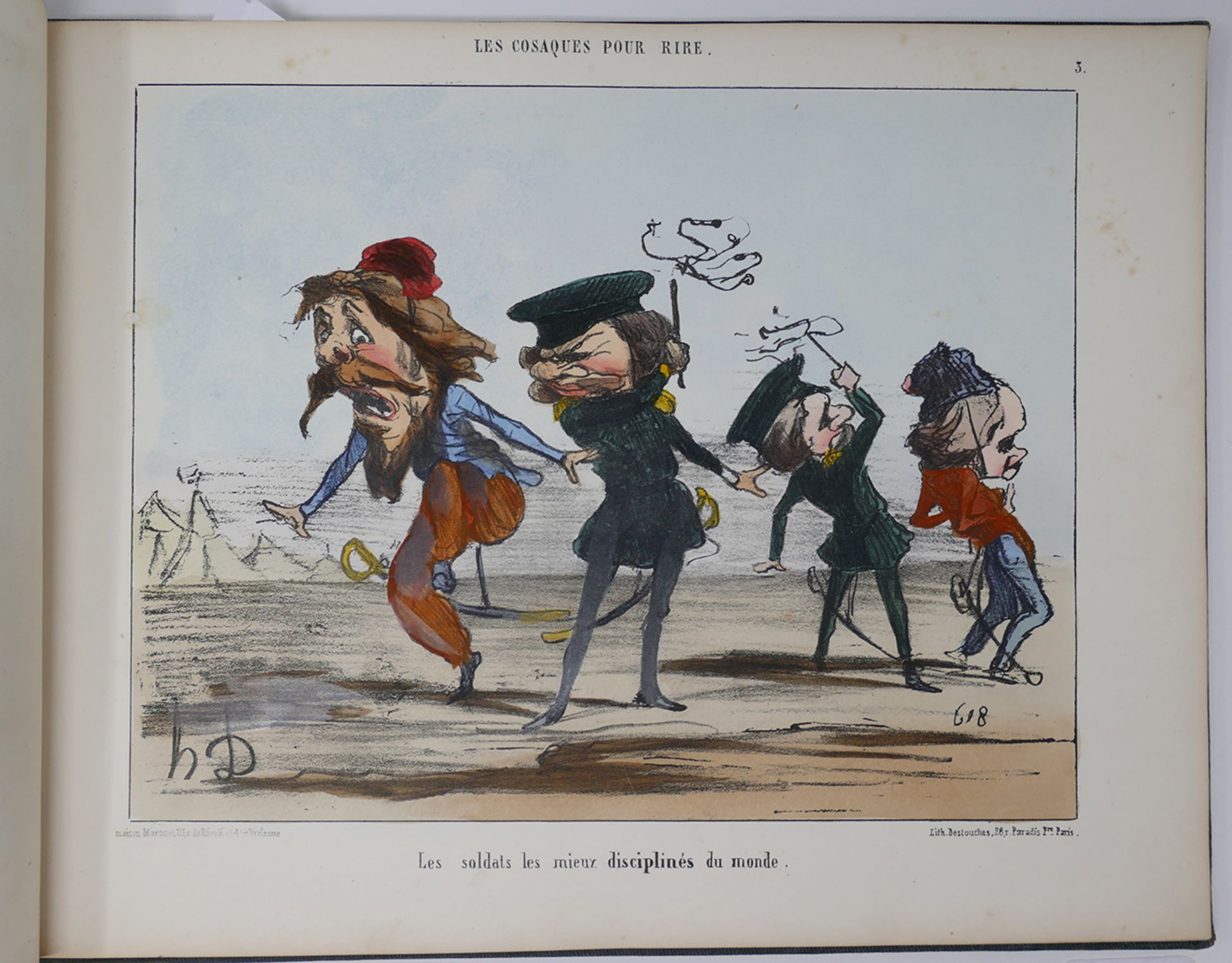 Honoré Daumier (1808-1879) Les cosaques pour rire: Album de Quarante Caricatures [...] - Bild 6 aus 10