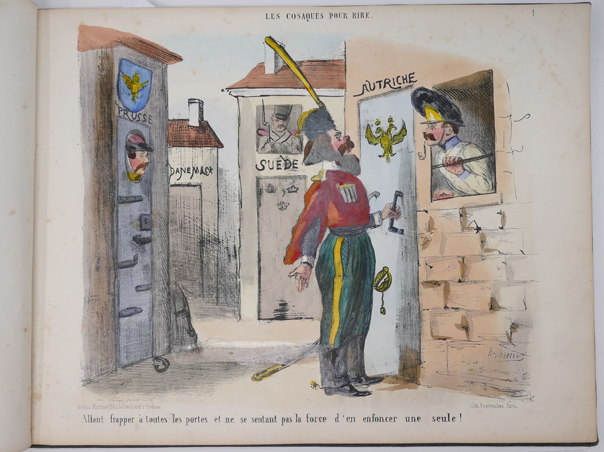Honoré Daumier (1808-1879) Les cosaques pour rire: Album de Quarante Caricatures [...] - Bild 5 aus 10