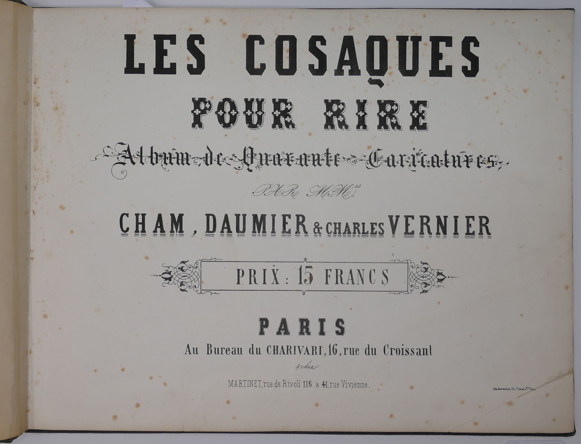 Honoré Daumier (1808-1879) Les cosaques pour rire: Album de Quarante Caricatures [...] - Bild 4 aus 10