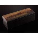 Glove box Wood, oil, lacquer Decorated with a landscape overlooking the Moscow [...]