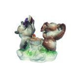 Inkwell "Bears" Porcelain, overglaze painting crafted by I. Reznic 1960s. Mark: LFZ [...]