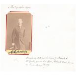 [PRINCE IMPERIAL]. - Photography portrait with signature and autograph. (Stockholm, [...]