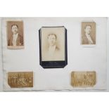 [PRINCE IMPERIAL]. - Photography board. 1879. 5 reproductions mounted on board with [...]