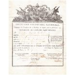 [GARDE NATIONALE]. Signed piece from the members of the bataillons. In Paris, [...]