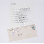 Nicolas SLONIMSKY. 1894-1995. Musicologist, conductor. - Typescript letter signed to [...]