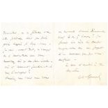 Charles GOUNOD. 1818-1893. Composer. - Signed and autographed letter (to Louis Gallet [...]