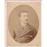 [PRINCE IMPERIAL]. - Large photography portrait. S.d. (1878). Silver print, oval [...]