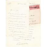 Paul DUKAS. 1865-1835. Composer - 2 signed and autographed letters including one to [...]