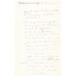 LOUIS-NAPOLEON III Bonaparte. 1808-1873. - French Emperor. Autographed minute to [...]