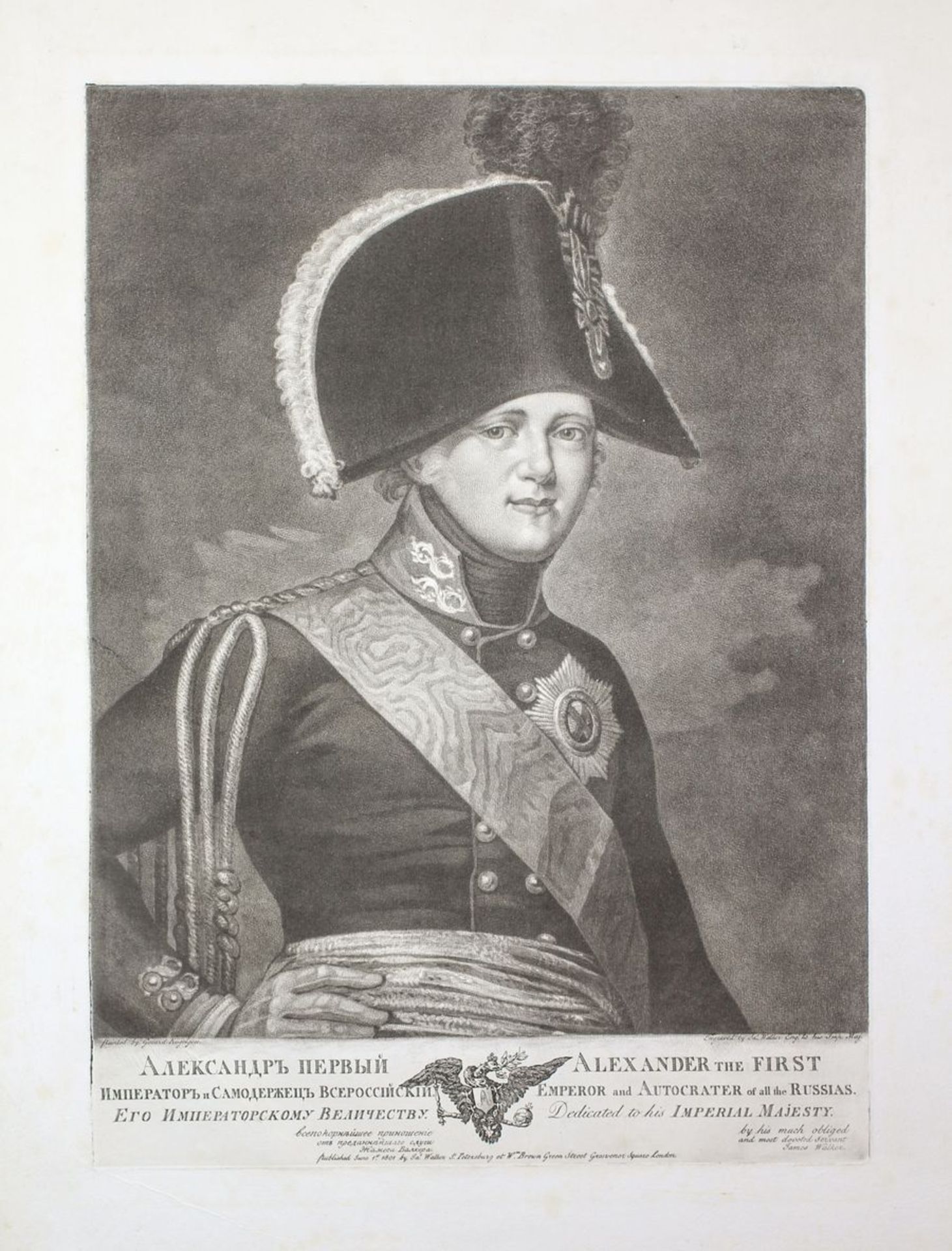 JAMES WALKER d’après l’original de Gerard KUGELGEN Portrait de l’empereur [...]