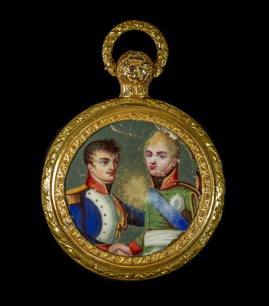 {ЧАСЫ «НАПОЛЕОН И АЛЕКСАНДР»} MONTRE À ANCRE ornée de [...] - Image 2 of 6