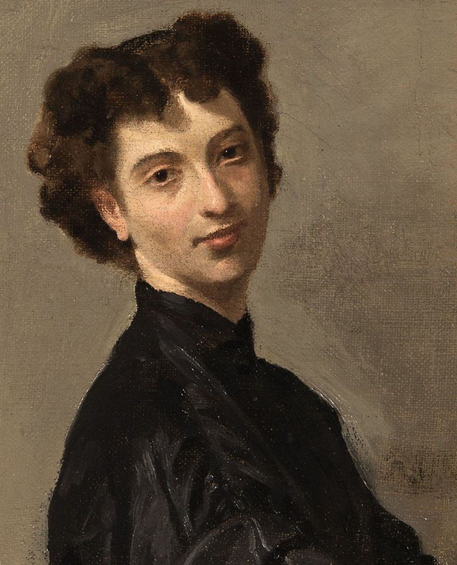 Giovanni Boldini (1842-1931) - Ritratto de Giovane Signora Signed (lower [...]