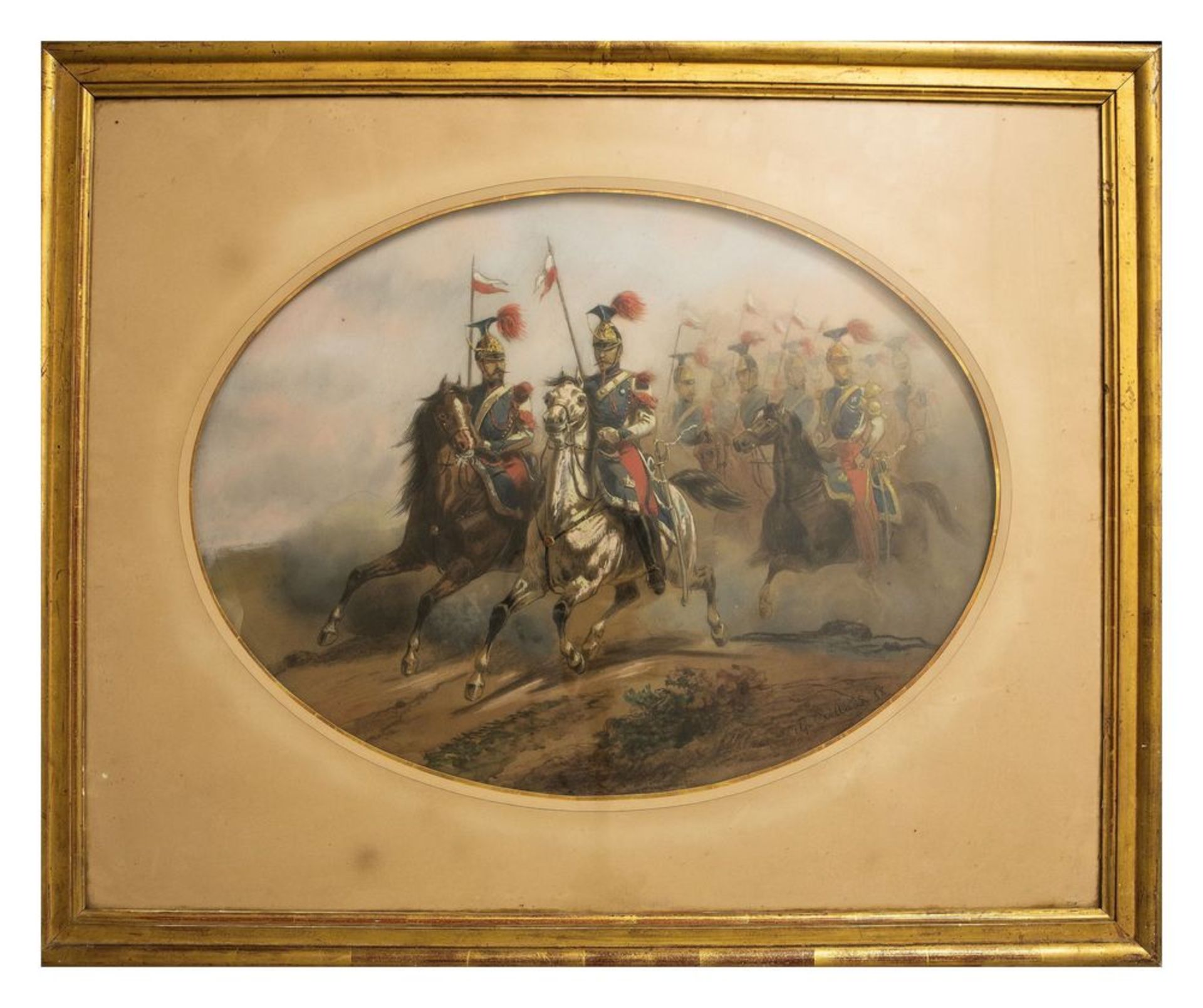 Alphonse Antoine AILLAUD (XIX) - Riders of the Polish Guard of Napoleon III One [...]