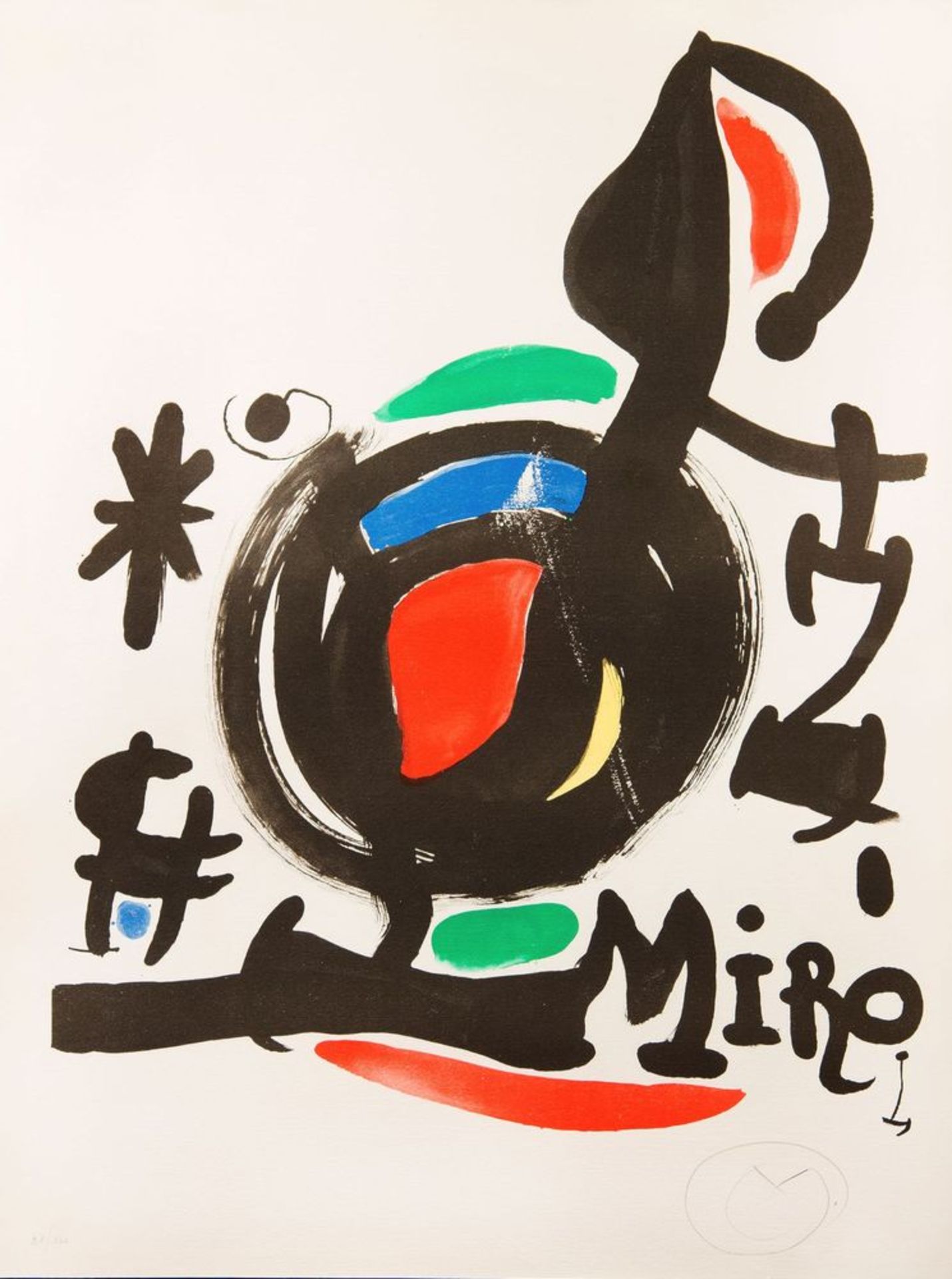 Joan MIRÓ (1893 - 1983) - Abstract Signed with a monogram in pencil (lower right) [...]