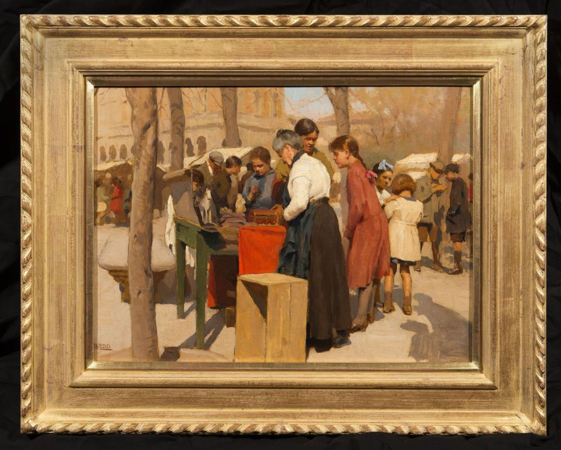 ALBERTO ZARDO (1876-1949) - Market Scene Signed (lower left) Oil on canvas 30.5 x [...] - Bild 2 aus 2