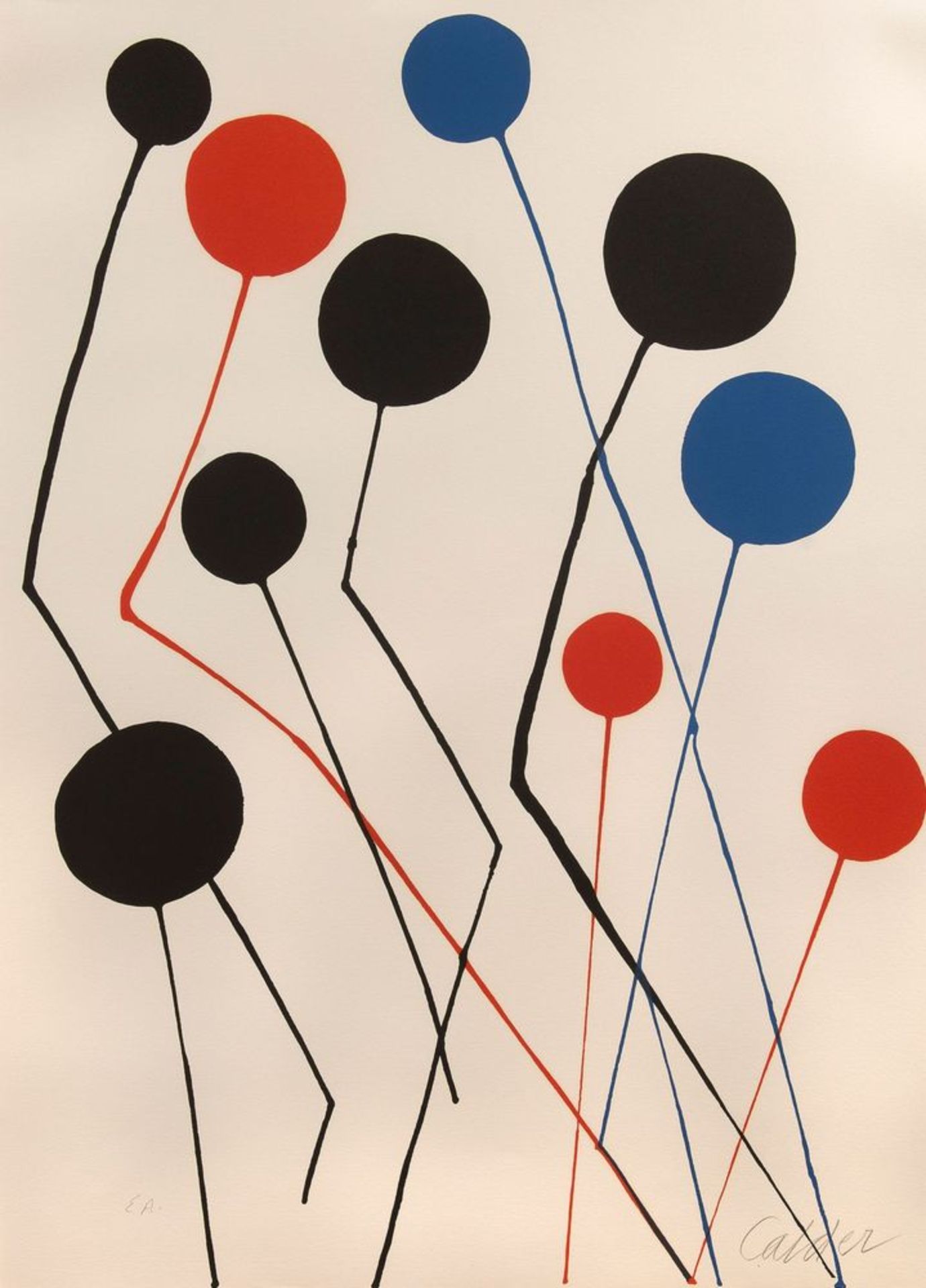 Alexander CALDER (1898- 1976) - Balloons Signed in pencil ‘Calder’ (lower right) [...]