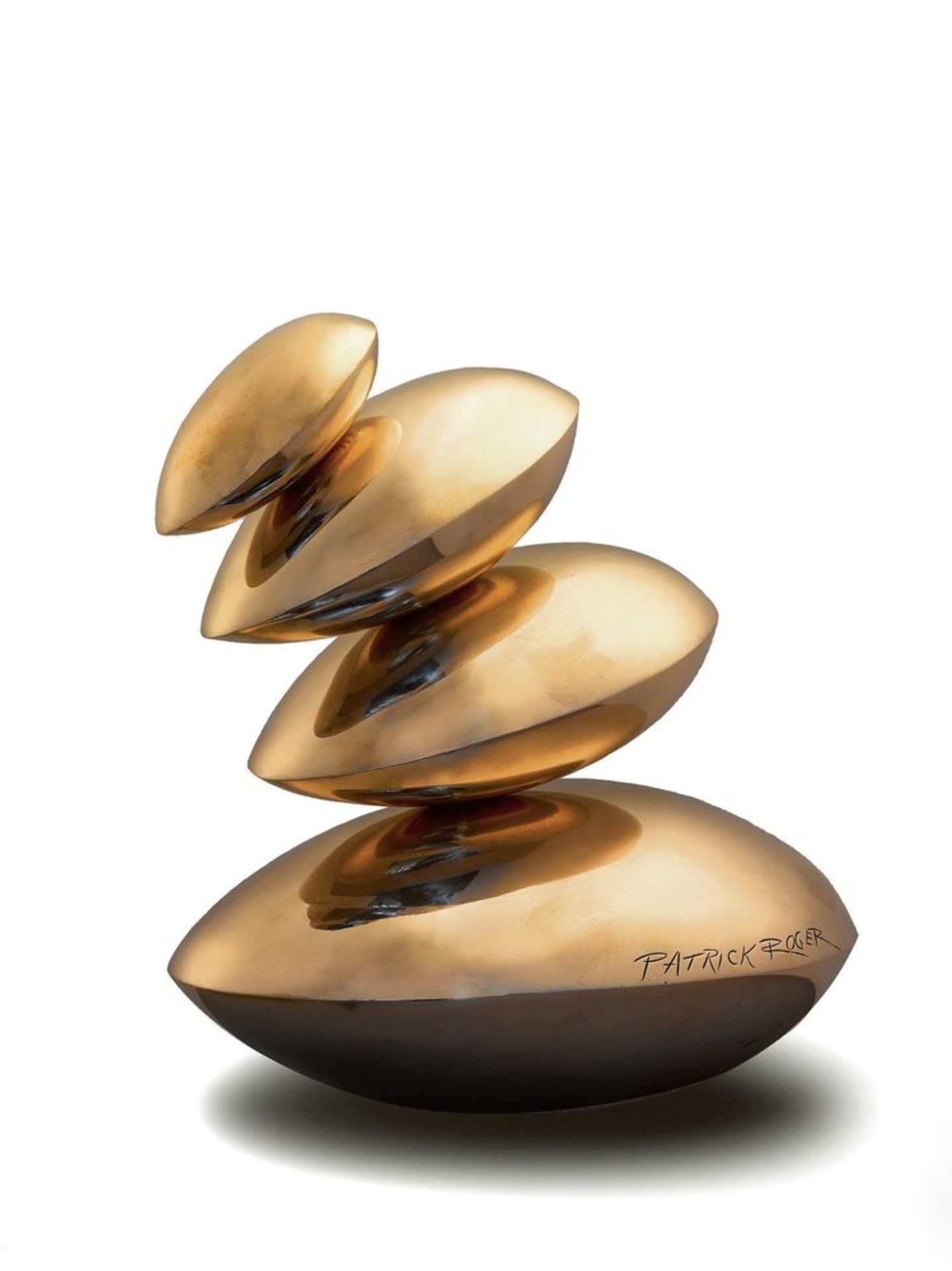 PATRICK ROGER - Mirror polished egg, 2008 Bronze 31 x 19 x 29 cm Rosini [...]