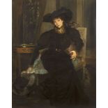 Jacques-Emile BLANCHE (1861–1942) - Lady in Black, circa 1890 Signed Oil on [...]