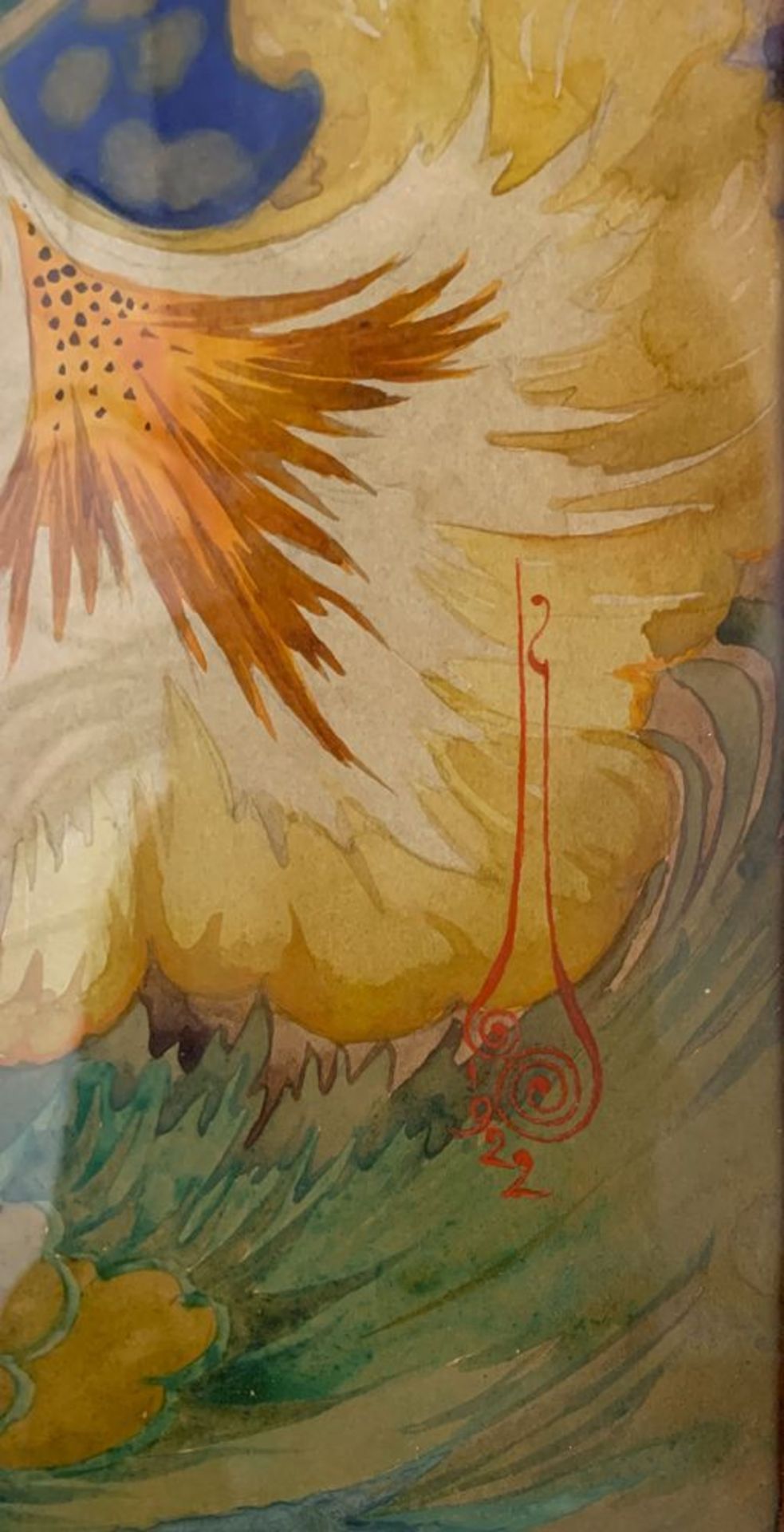 Nicolas KALMAKOFF (1873- 1955) - Fierce bird signed and dated ‘1922’ (lower [...] - Bild 2 aus 3