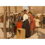 ALBERTO ZARDO (1876-1949) - Market Scene Signed (lower left) Oil on canvas 30.5 x [...]